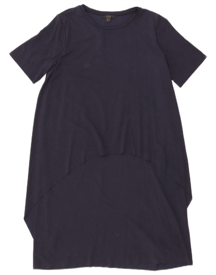Abito tenda da donna Cos UK 14 viscosa blu navy medio
