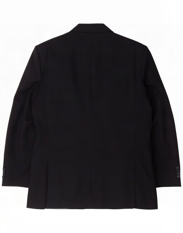 Reda Giacca blazer doppiopetto da uomo IT 54 2XL Lana vergine blu navy