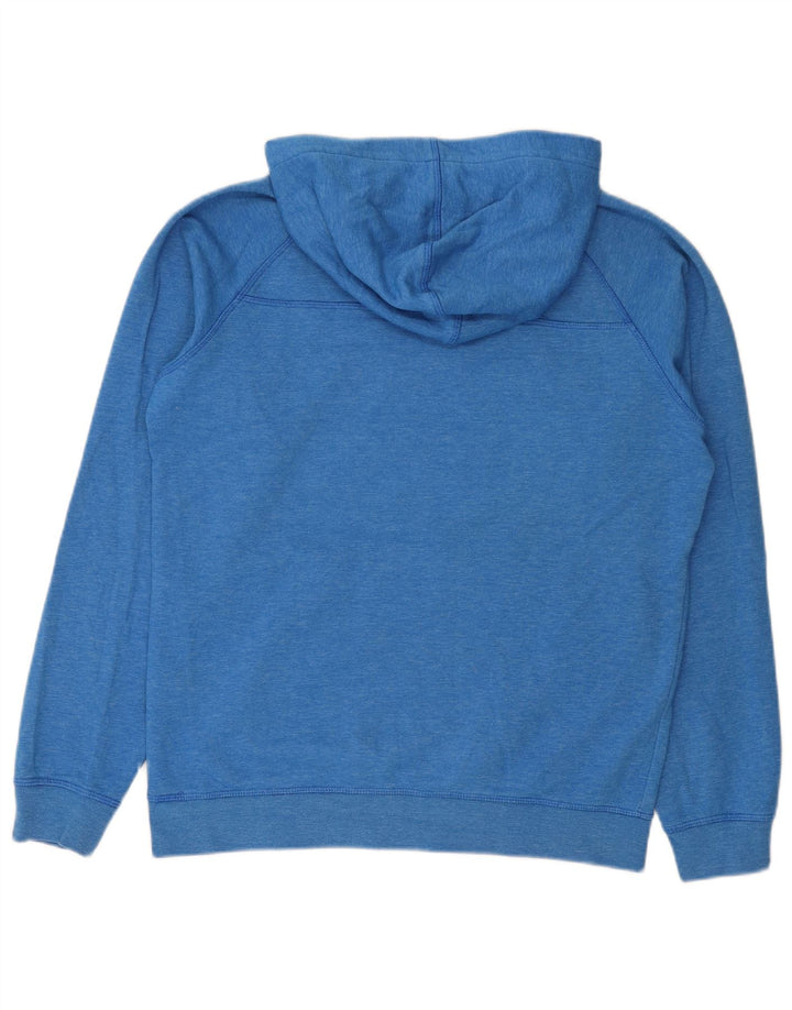 Maglione con cappuccio grafico da uomo Jack & Jones in cotone blu medio