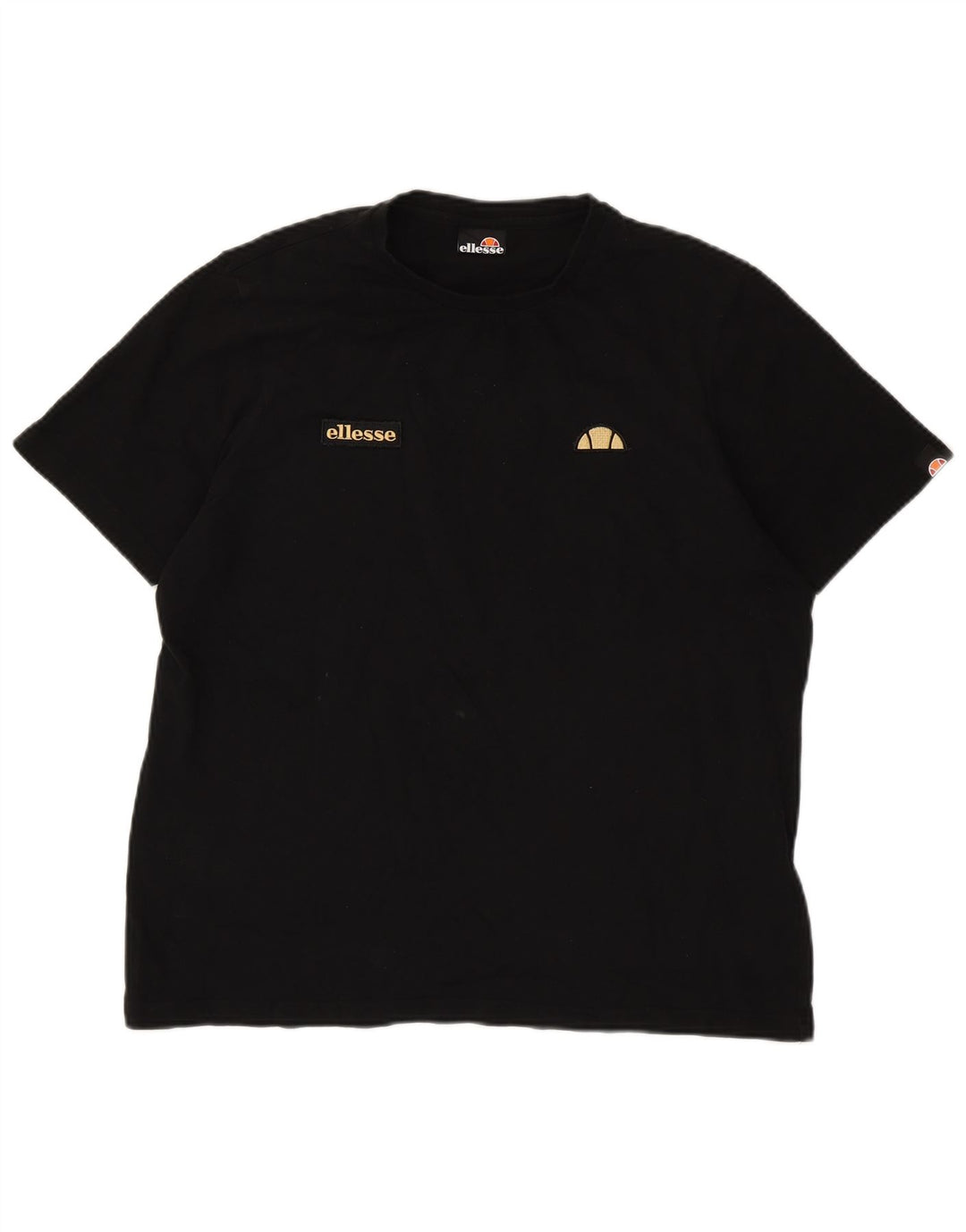 T-shirt da uomo Ellesse Top grande in cotone nero