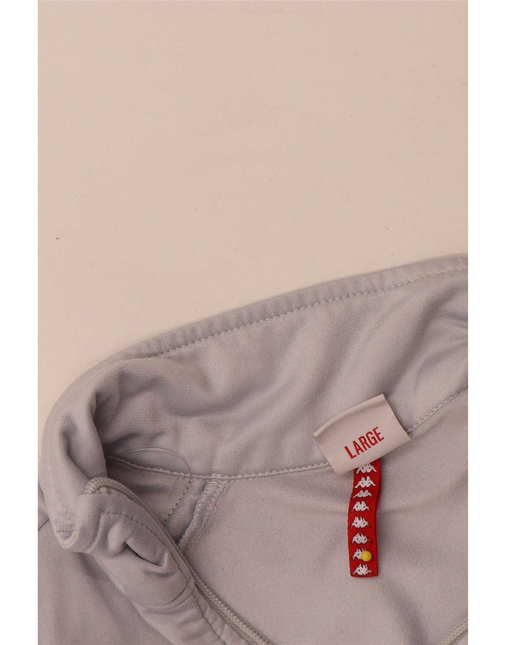 Giacca da ginnastica da donna con grafica Kappa UK 16 Large Grigio Colourblock