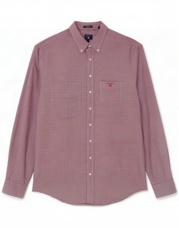 Gant Camicia da uomo vestibilità regolare 3XL in cotone a quadretti multicolore