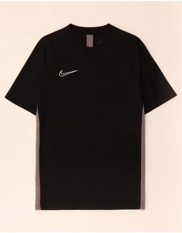 T-shirt Nike Dri Fit da uomo, piccola, in poliestere color block nero