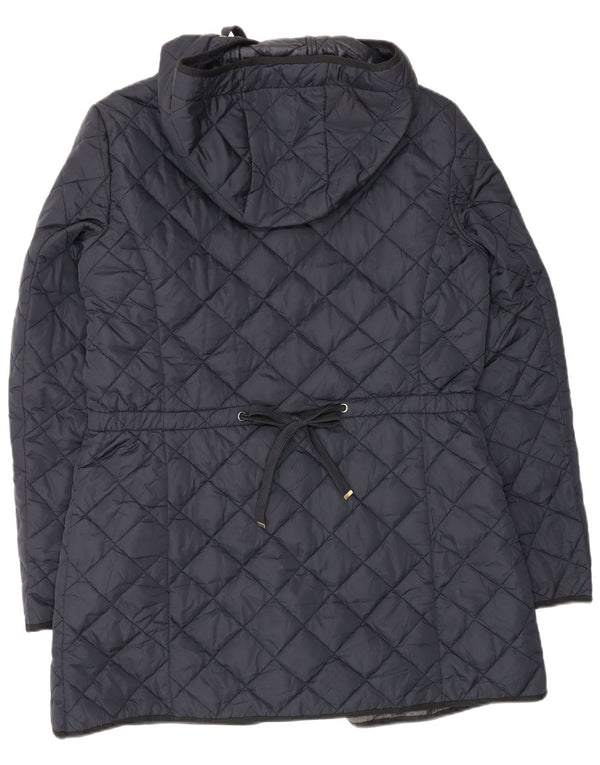 Giacca trapuntata con cappuccio da donna Massimo Dutti UK 18 XL Blu navy