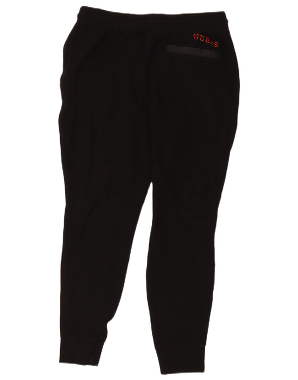 Pantaloni da tuta da uomo Guess Joggers piccoli neri in viscosa