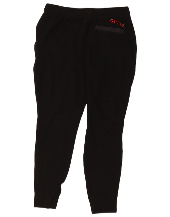 Pantaloni da tuta da uomo Guess Joggers piccoli neri in viscosa