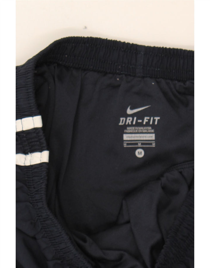 NIKE Womens Dri Fit Sport Shorts UK 14 Medium  Navy Blue Polyester Vintage Nike and Second-Hand Nike from Messina Hembry 