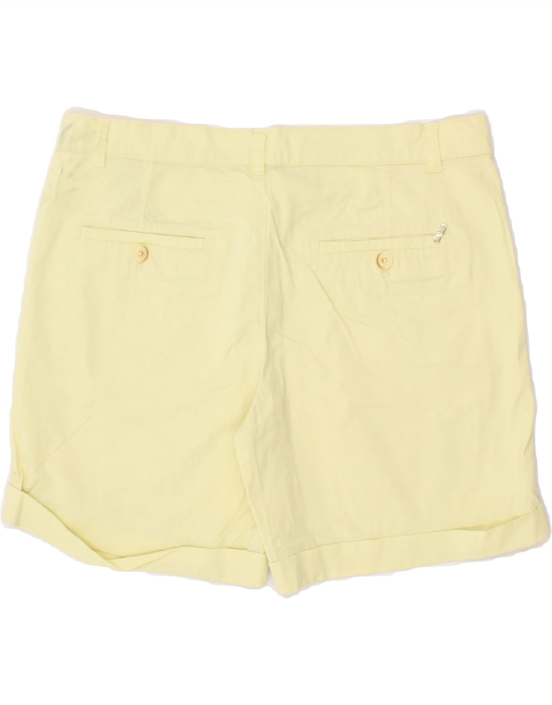 MASSIMO DUTTI Womens Chino Shorts EU 38 Small W32 Yellow Cotton Vintage Massimo Dutti and Second-Hand Massimo Dutti from Messina Hembry 