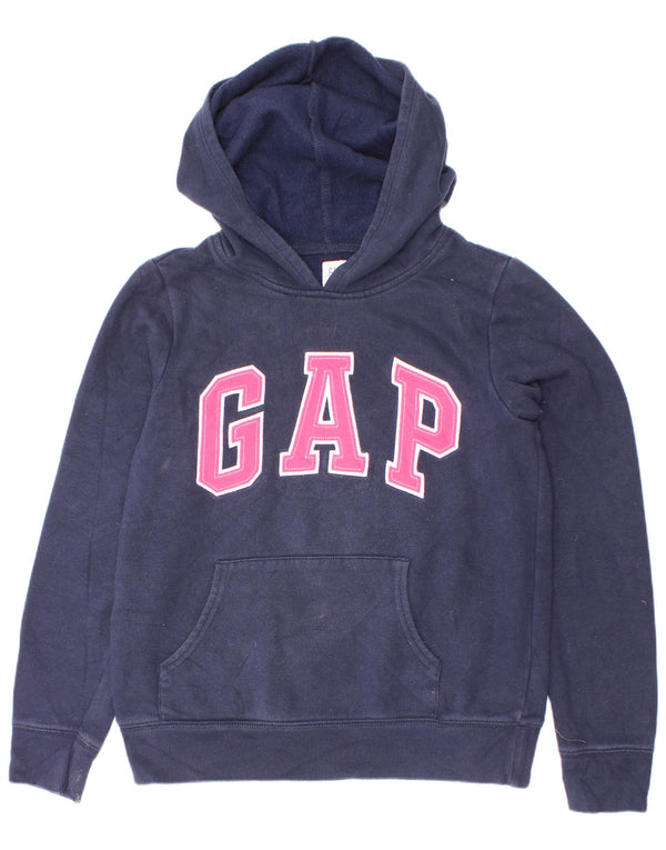 Felpa con cappuccio grafica per ragazze Gap 11-12 anni XL in cotone blu navy