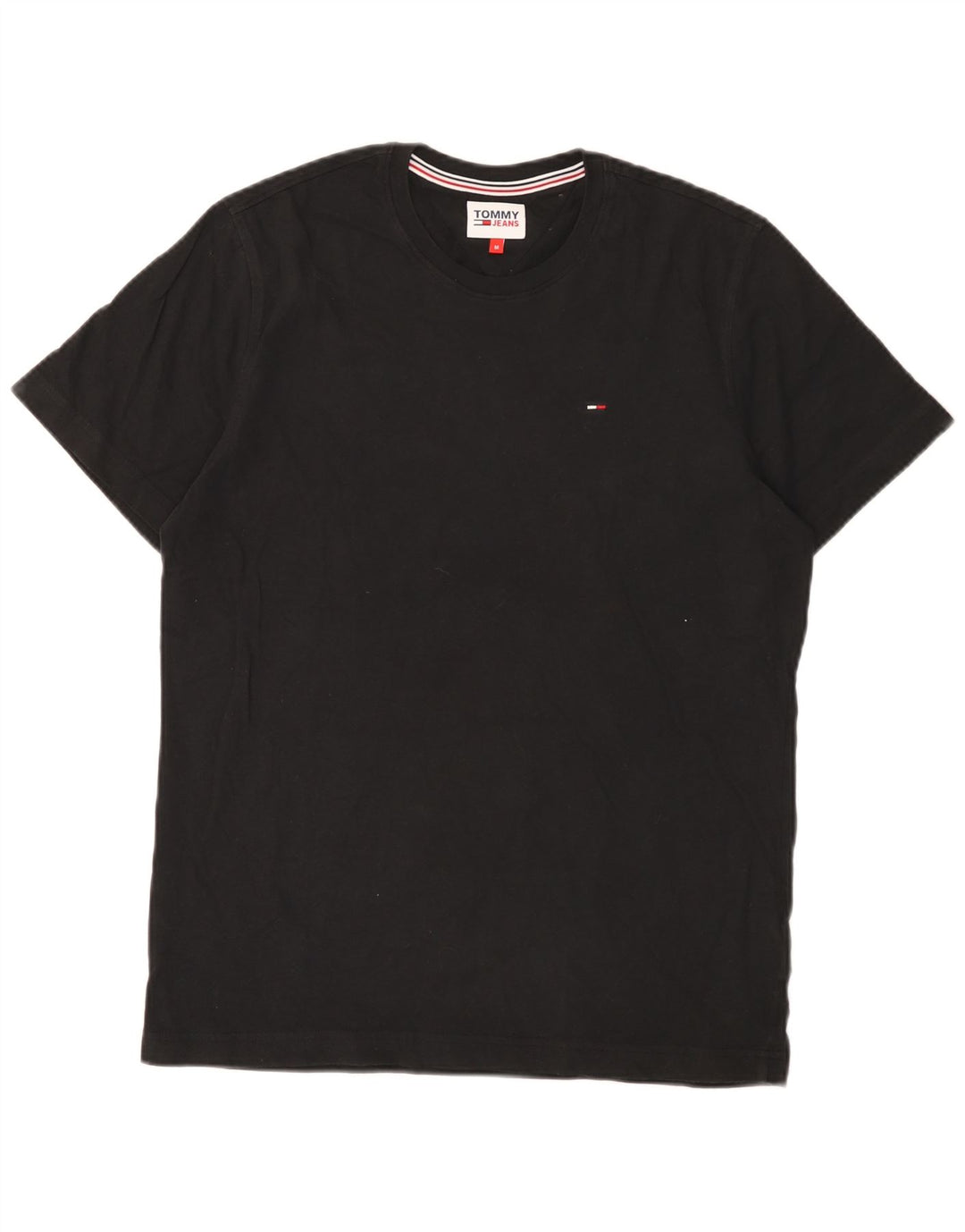 T-shirt da uomo Tommy Hilfiger Top in cotone nero medio