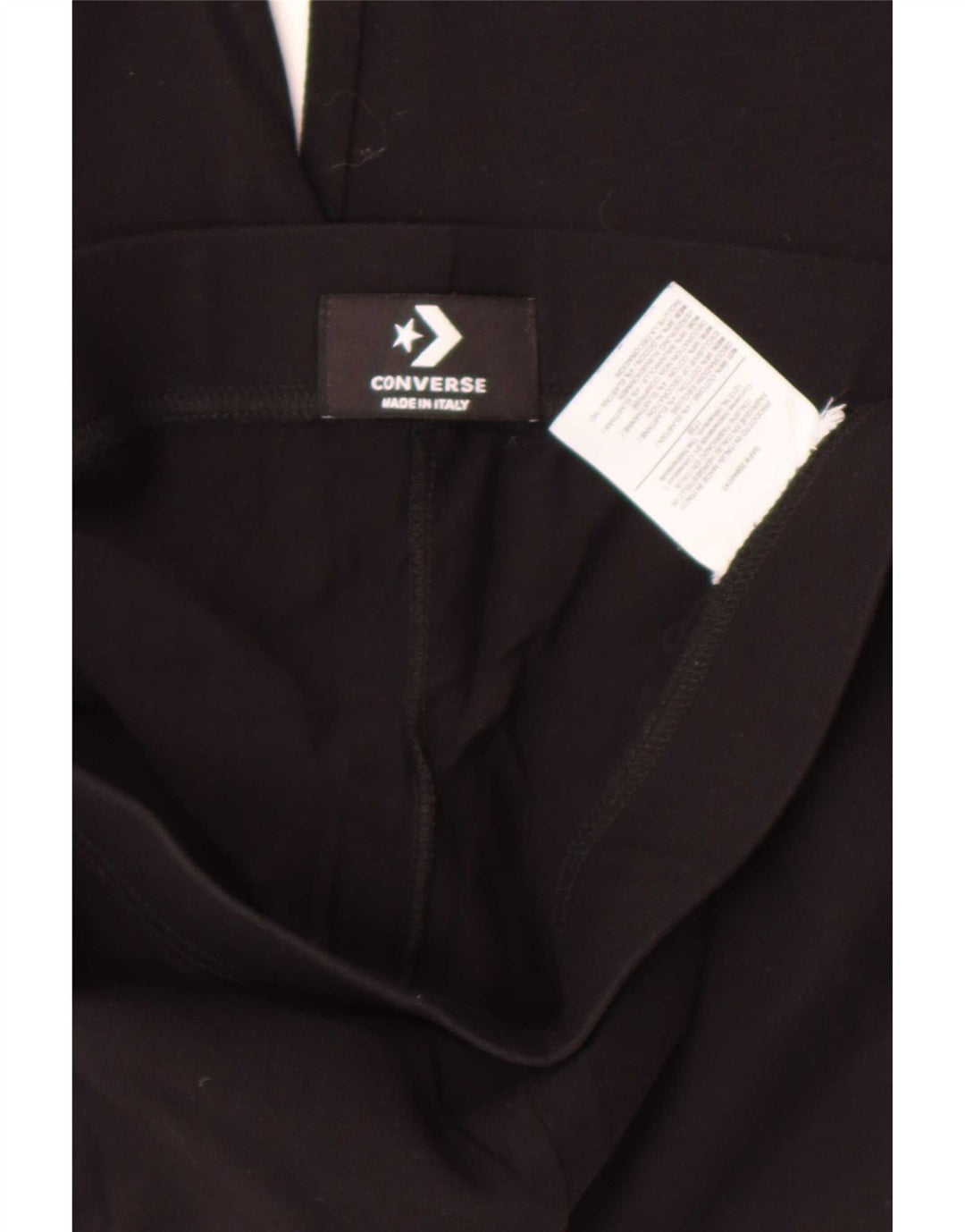 Leggings grafici da donna Converse in cotone nero medio