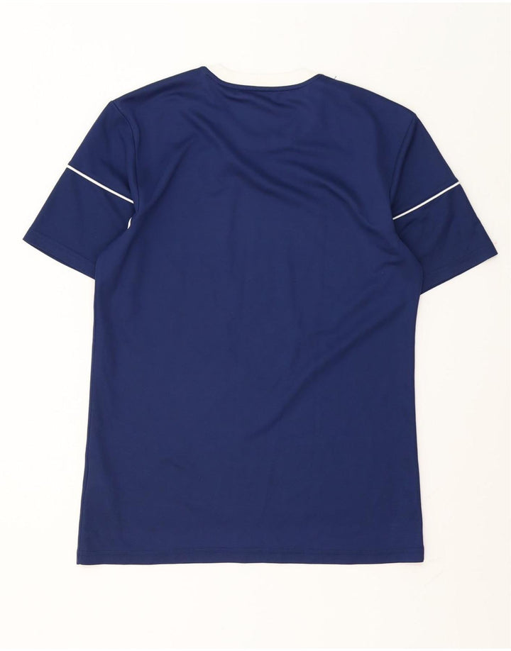 T-shirt Adidas Climalite da uomo Top piccola in poliestere blu navy