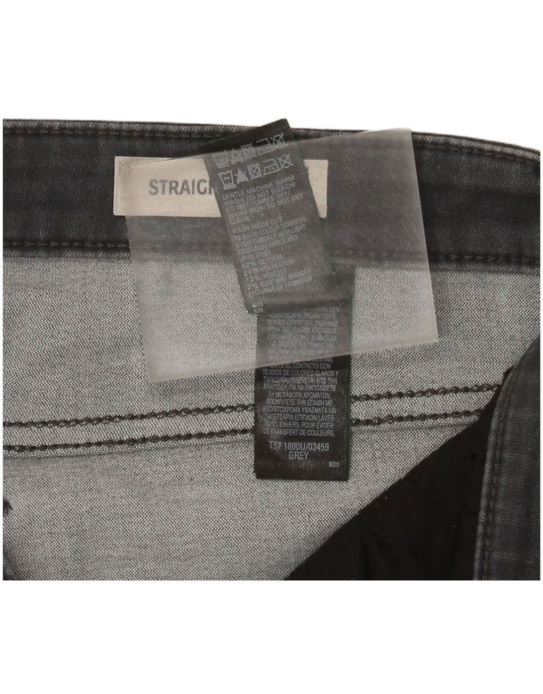 Jeans dritti regolari da donna Marks & Spencer UK 14 Large W32 L30 Grigio