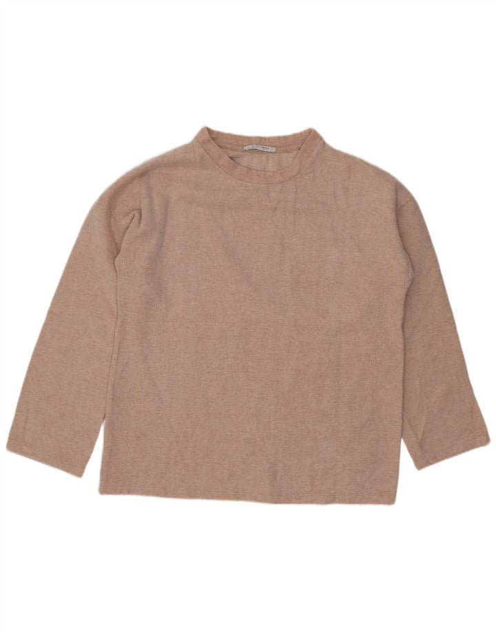 Top Zara Trafaluc da donna oversize a maniche lunghe UK 10 Small Rosa