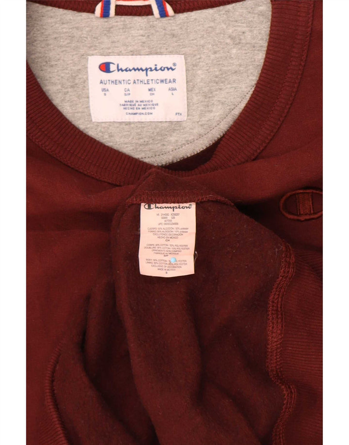 Felpa da uomo Champion Small in cotone bordeaux