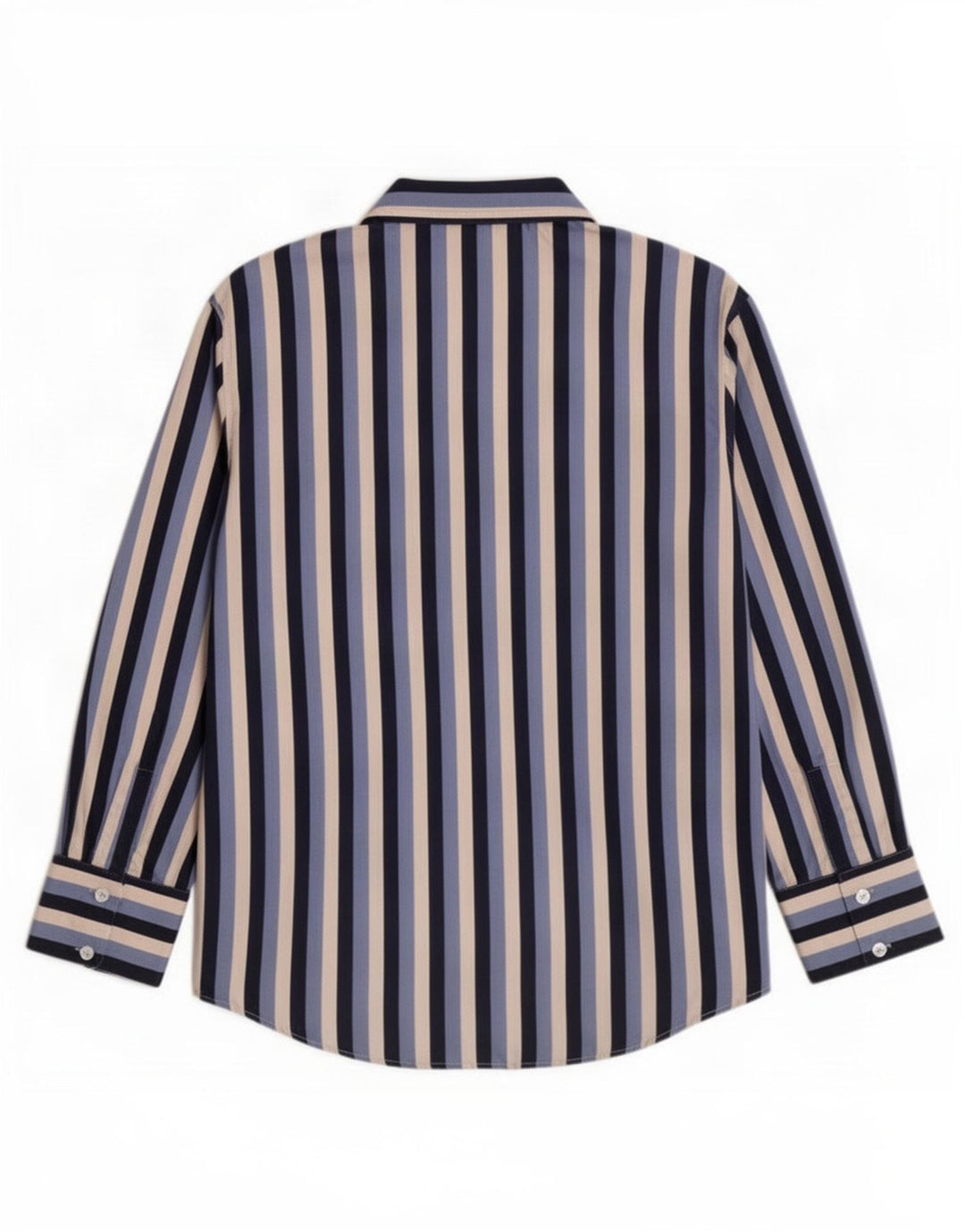 Camicia Zara da donna camicetta UK 10 piccola in poliestere a righe blu
