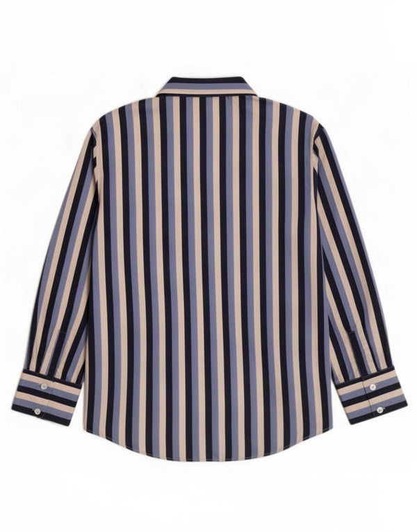 Zara Womens Shirt Blouse UK 10 Small Blue Striped Polyester