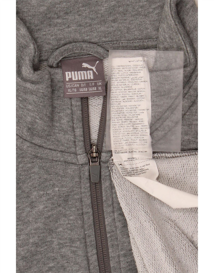 Giacca da ginnastica grafica da uomo Puma XL in cotone grigio