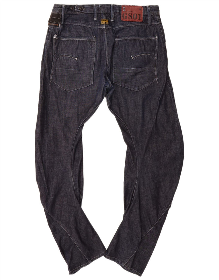 Jeans slim a banana da uomo G-STAR W36 L34 cotone blu navy