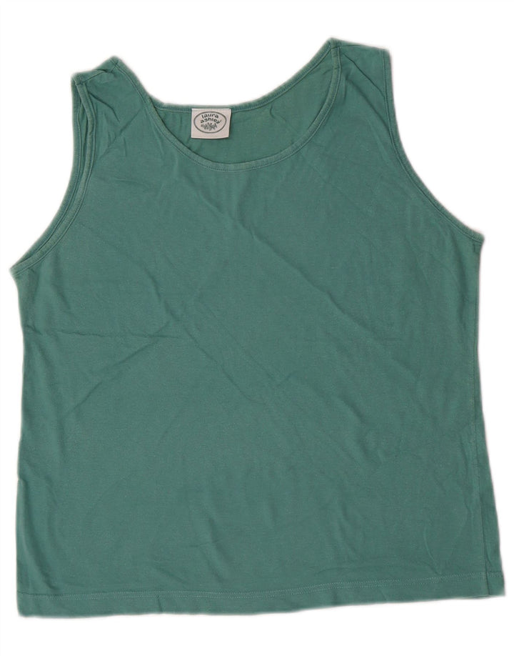 Canotta corta da donna Laura Ashley UK 12 Verde medio