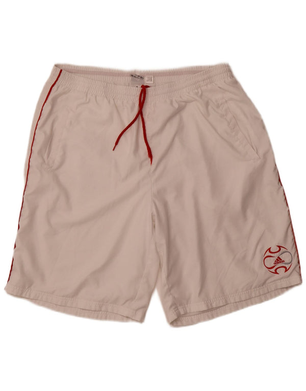 Pantaloncini sportivi da uomo Adidas XL poliestere bianco