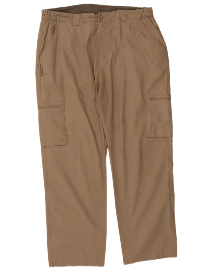 Pantaloni cargo dritti da uomo Mountain Warehouse W40 L29 Poliestere beige