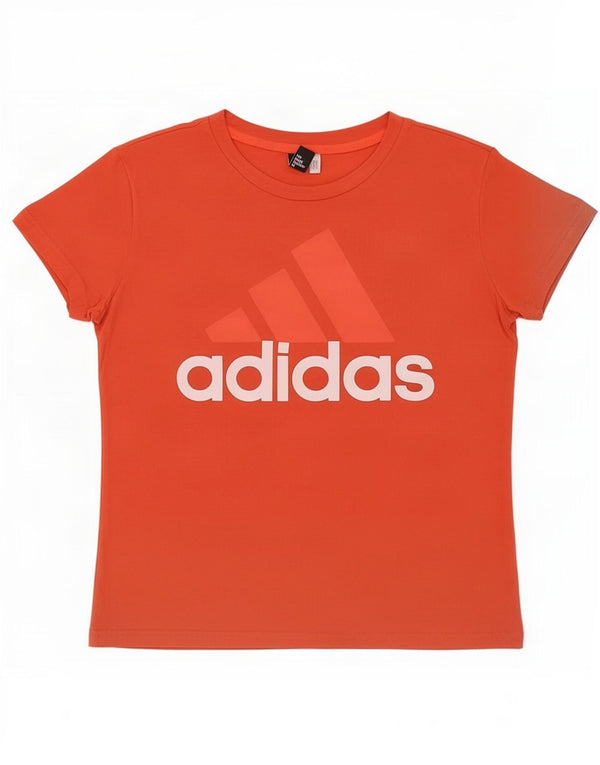 T-shirt grafica da donna Adidas Top UK 16 grande arancione