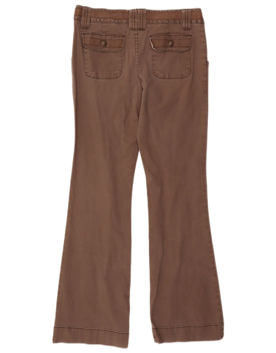 MOSSIMO Pantaloni casual bootcut da donna US 11 Large W32 L31 Cotone marrone