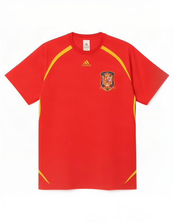 Maglietta grafica Adidas da uomo della squadra nazionale di calcio della Spagna, taglia XL, rossa
