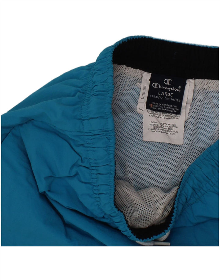 CHAMPION Pantaloncini sportivi da ragazzo 11-12 anni Large Blu in poliammide