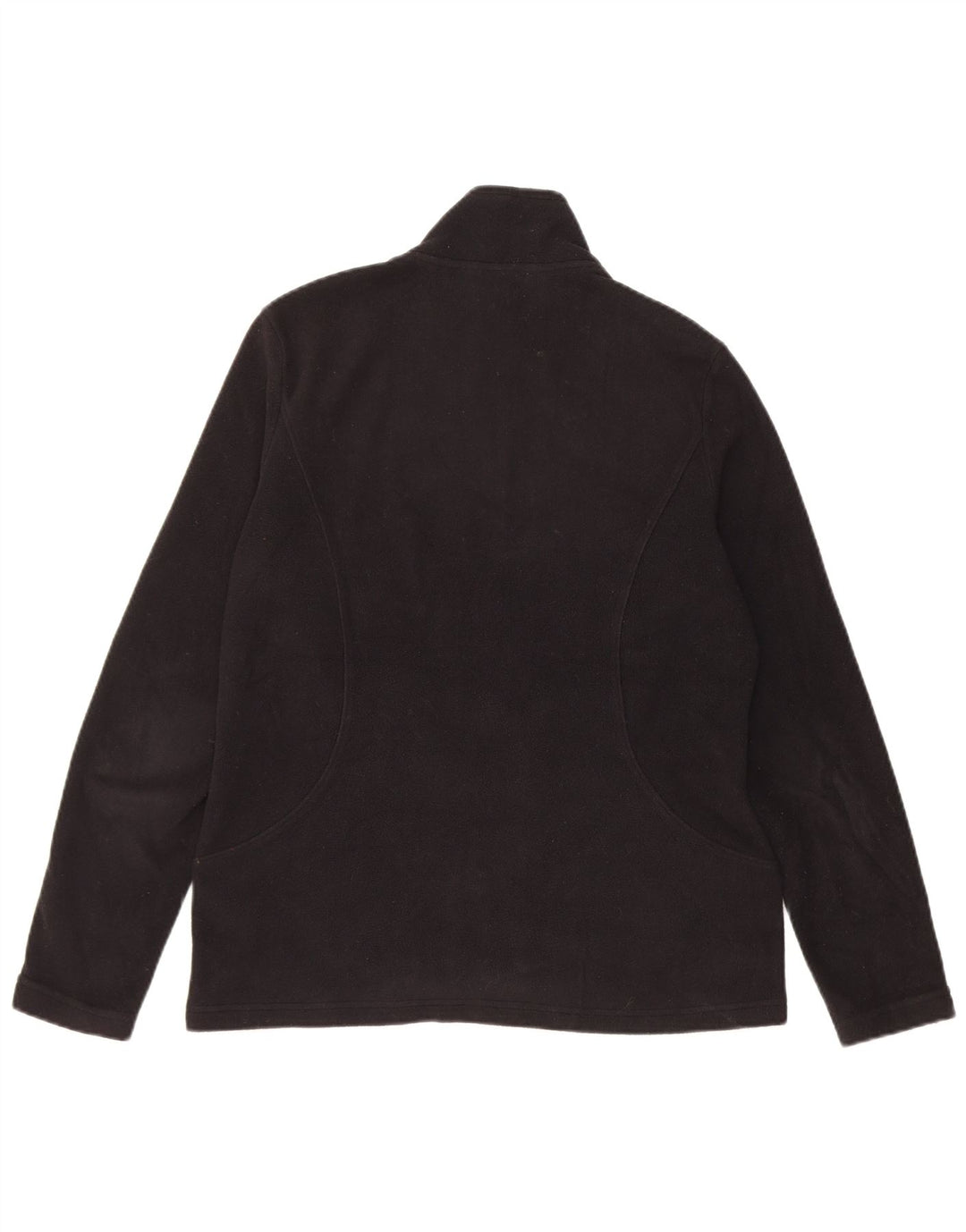Giacca in pile da donna Marks & Spencer UK 12 poliestere nero medio
