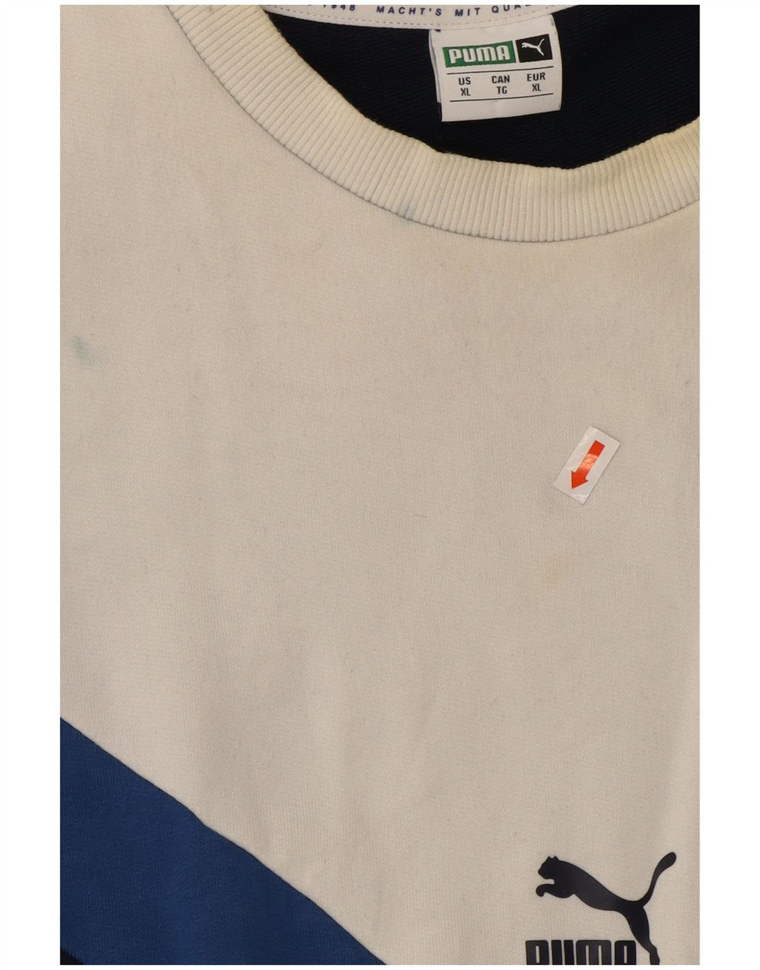 Felpa da uomo Puma Jumper XL Blu navy Colourblock