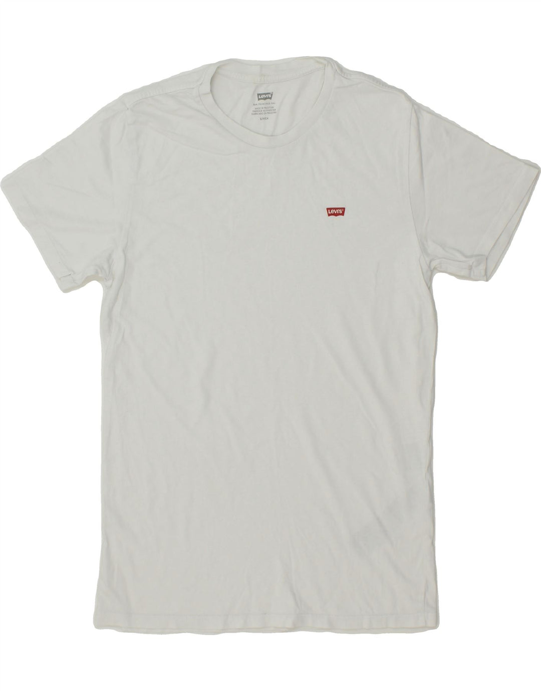 LEVI'S Mens T-Shirt Top Small White Cotton Vintage Levi's and Second-Hand Levi's from Messina Hembry 