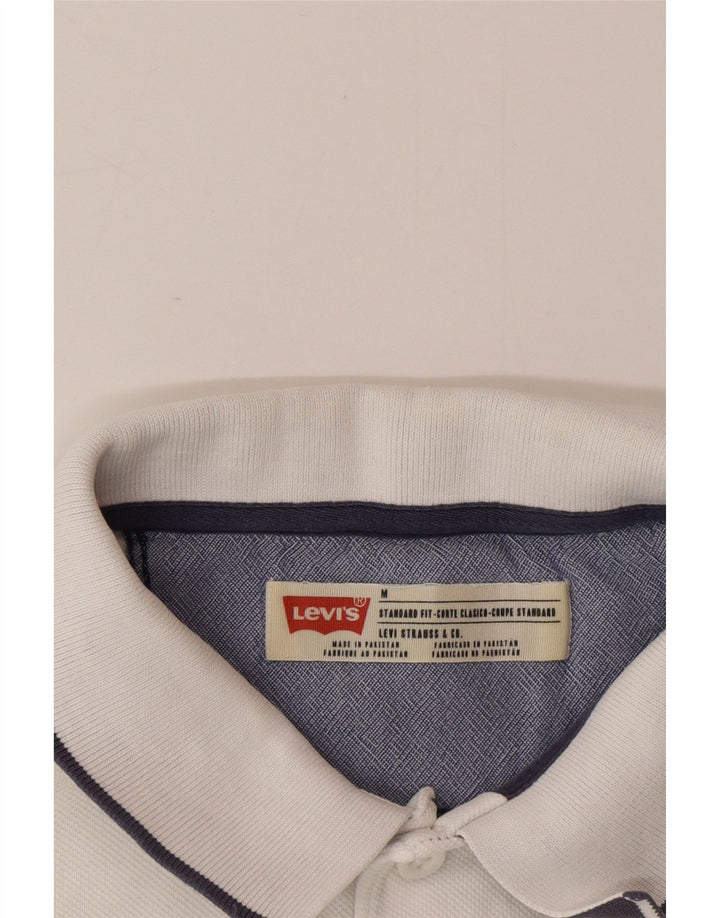 Polo Levi's da uomo con vestibilità standard, colore bianco medio