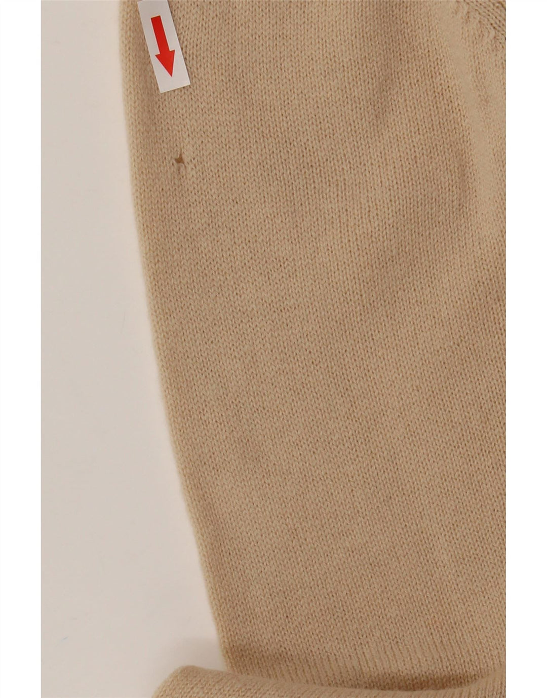 Maglione cardigan da donna Marks & Spencer UK 20 2XL Lana d'agnello beige