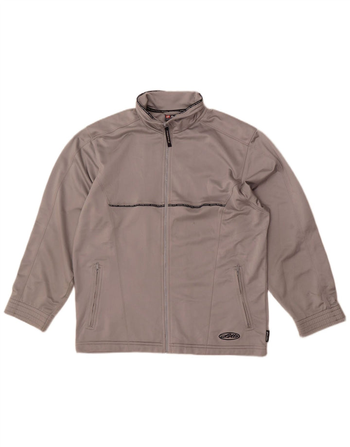 Giacca da tuta da donna Lotto UK 12 Poliestere grigio medio