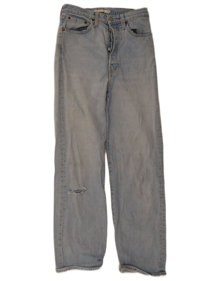 Jeans dritti effetto vissuto Levi's Ribcage da donna W27 L29 in cotone blu