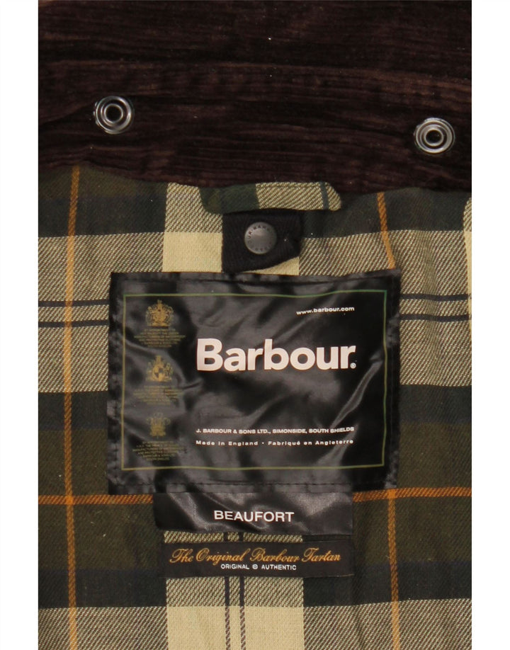 Barbour Giacca da uomo in cotone cerato Beaufort UK 44 2XL Cachi
