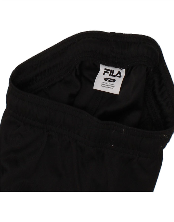 FILA Boys Graphic Sport Shorts 5-6 Years Small Black Polyester Vintage Fila and Second-Hand Fila from Messina Hembry 