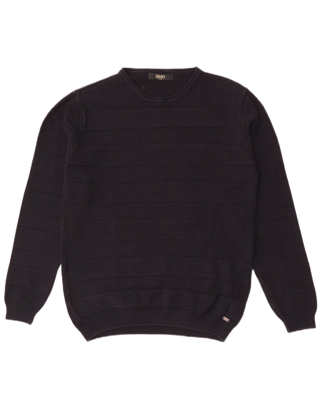 Liu Jo Uomo Maglione Girocollo Maglione XL Blu Navy a Righe