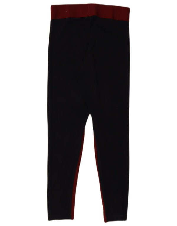 Leggings Adidas da donna UK 12/14 Medium Navy Blue Colourblock Sports