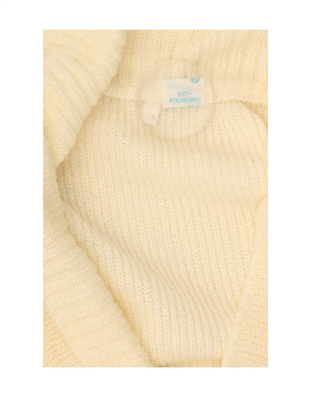 Maglione cardigan oversize da donna Creation IT 40 piccolo acrilico bianco sporco
