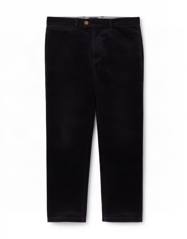 Pantaloni dritti in velluto a coste Marks & Spencer da uomo blu Harbour W36 L29 Navy