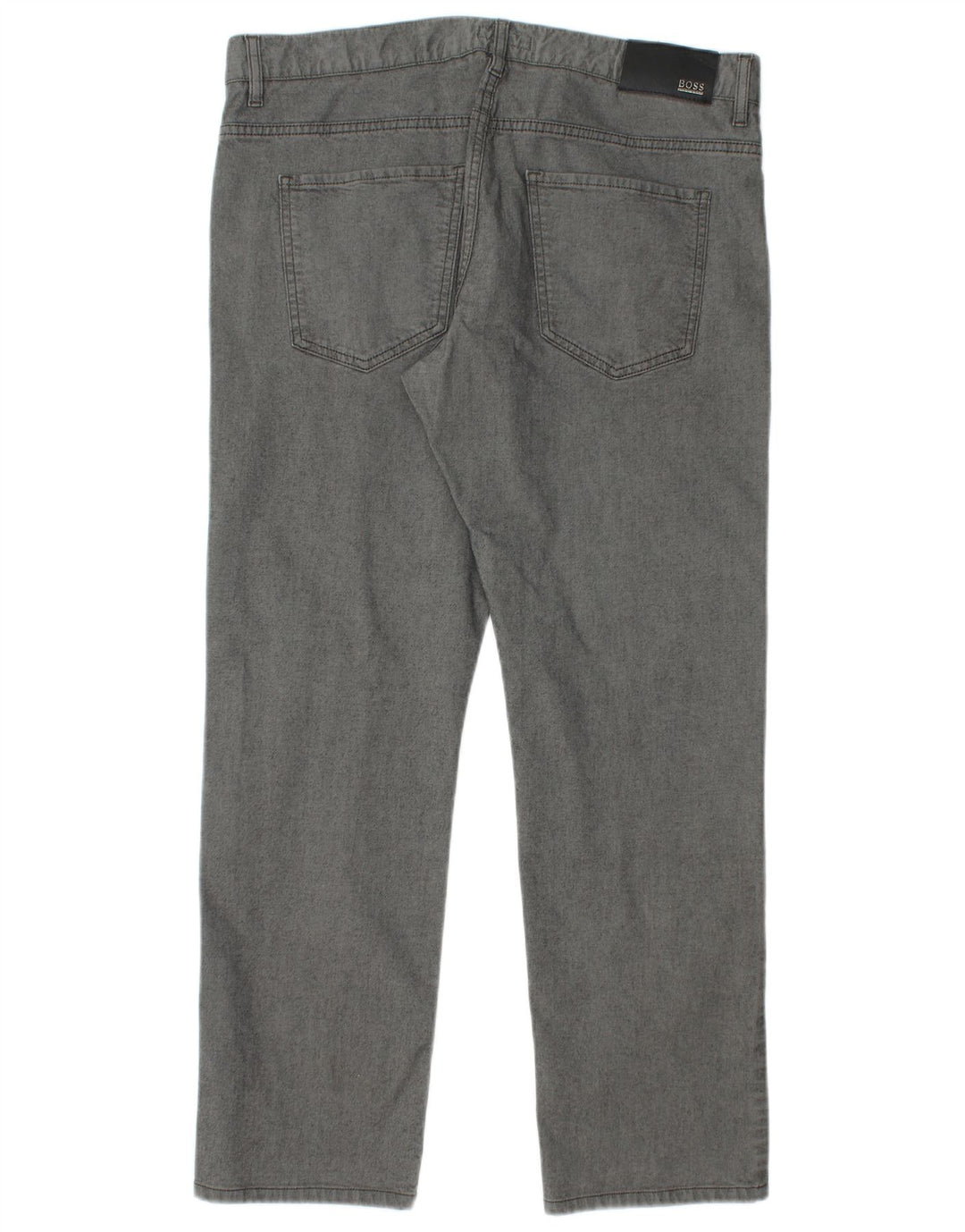 Jeans dritti da uomo Hugo Boss W36 L29 cotone grigio