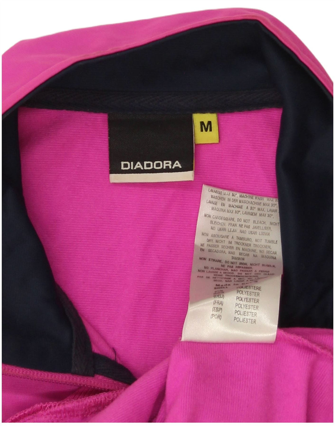 Giacca da tuta da donna Diadora UK 14 poliestere rosa medio