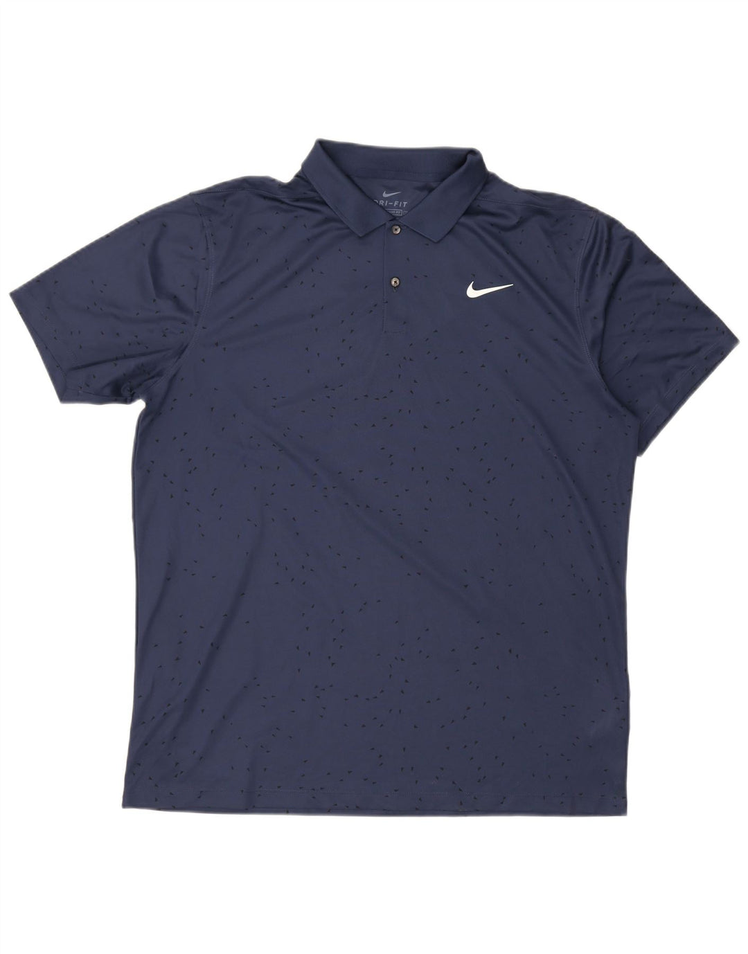 Polo Nike da uomo Dri Fit vestibilità standard misura grande in poliestere blu navy
