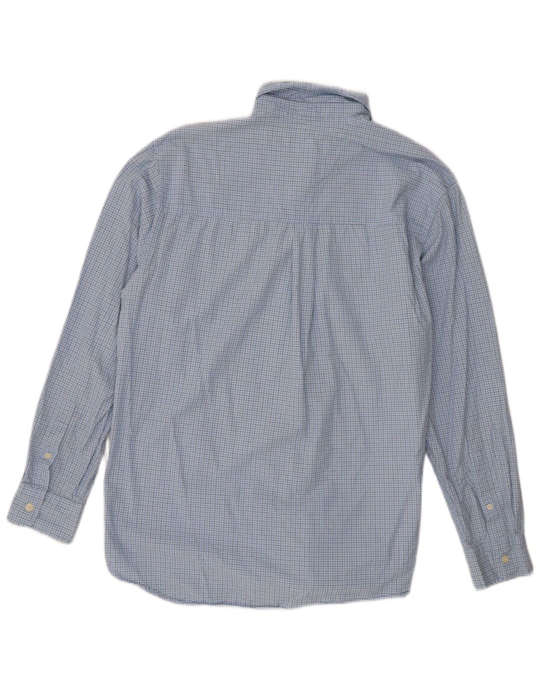 Camicia da uomo Chaps in cotone a quadretti blu medio