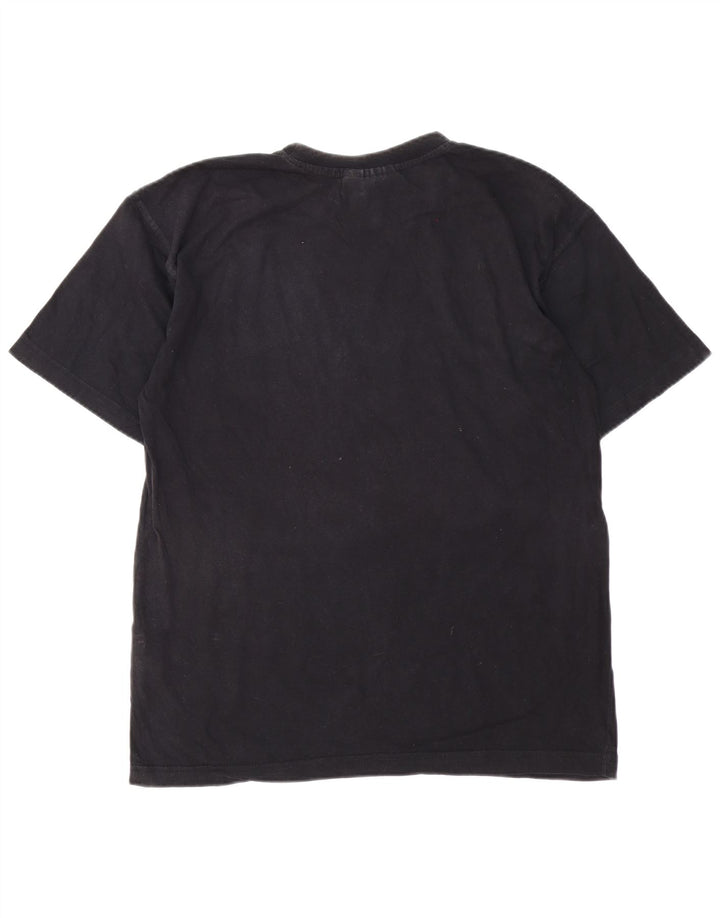 T-shirt grafica da uomo Puma Top in cotone nero medio