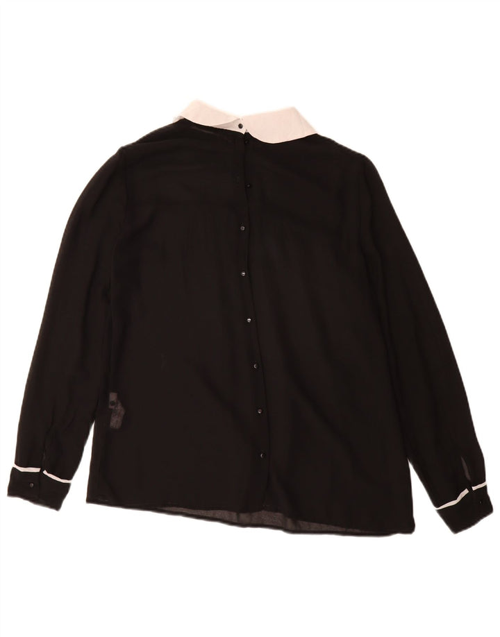 Camicetta da donna Zara UK 10 piccola in poliestere nero