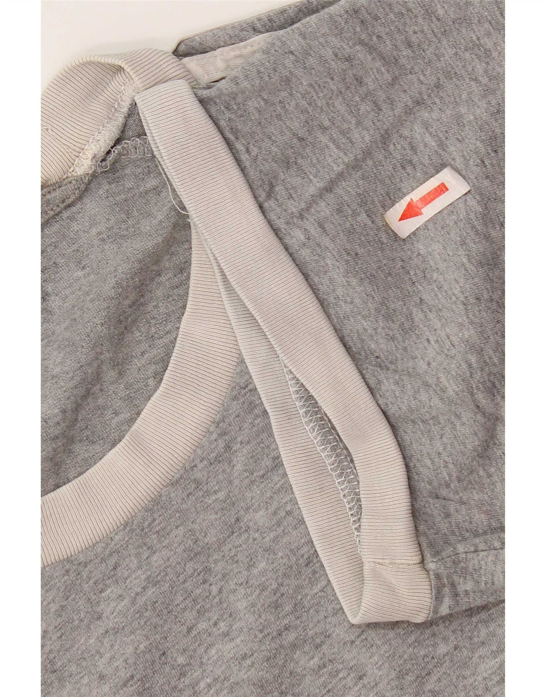 T-shirt Adidas da uomo Top Large in cotone color block grigio